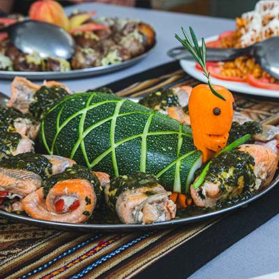 Refeições durante a caminhada