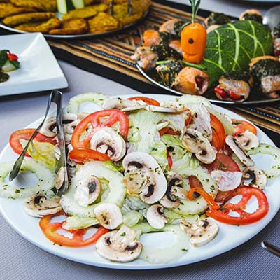 Refeições durante a caminhada