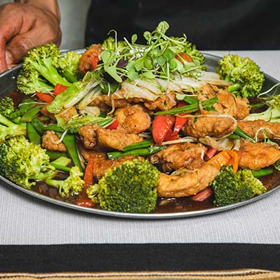 Refeições durante a caminhada