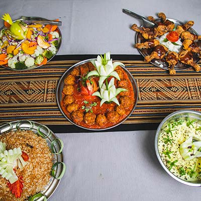 Refeições durante a caminhada