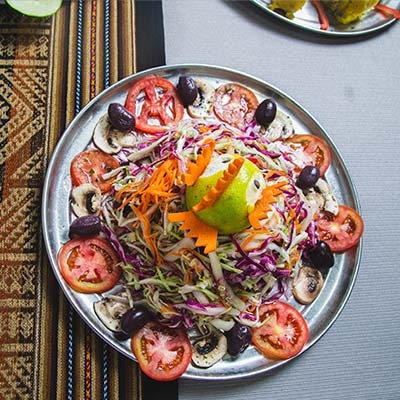 Refeições durante a caminhada