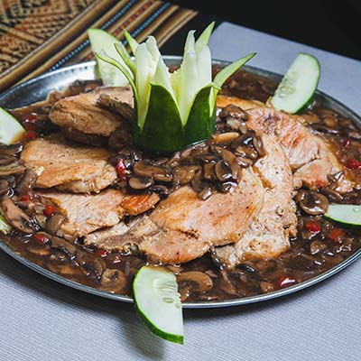 Refeições durante a caminhada