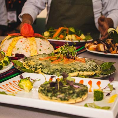 Refeições durante a caminhada