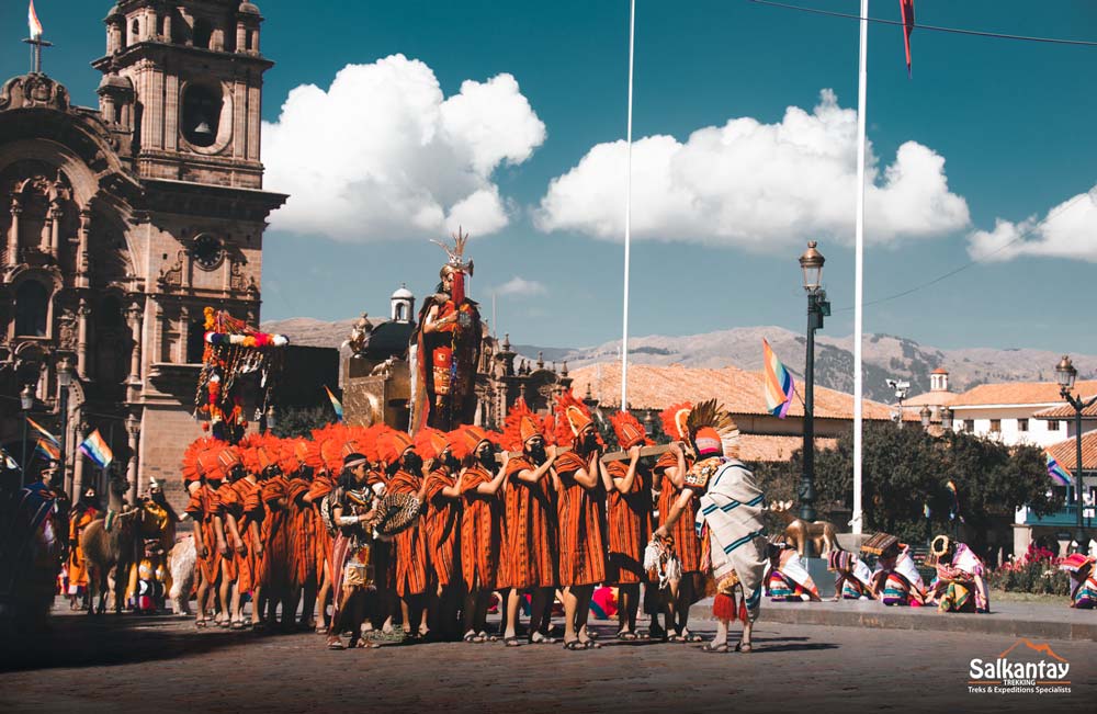 Inti Raymi na Plaza Mayor Cusco