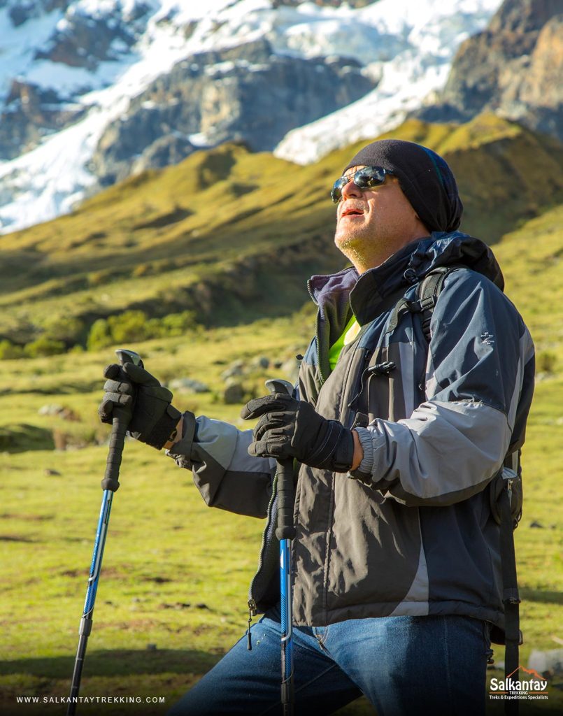 Trilha extenuante em Salkantay