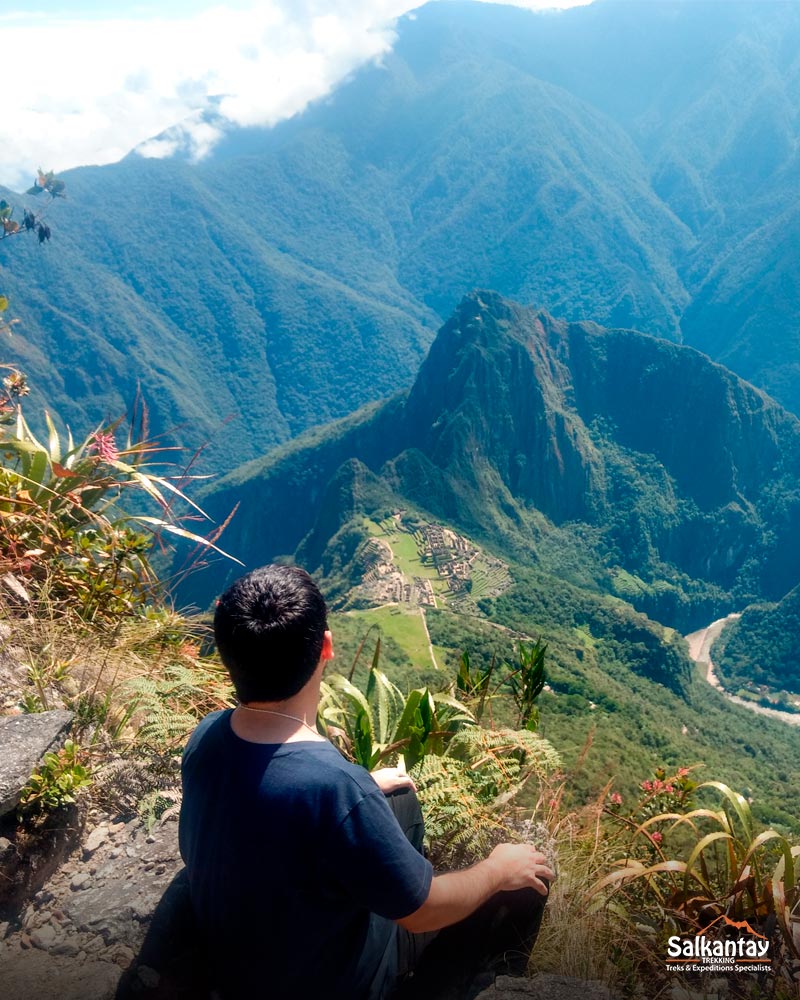 Vista panorâmica da montanha Machu Picchu