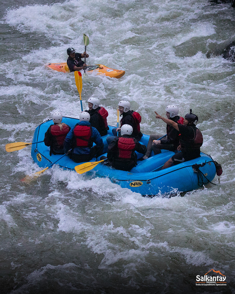 Rafting na trilha da selva inca