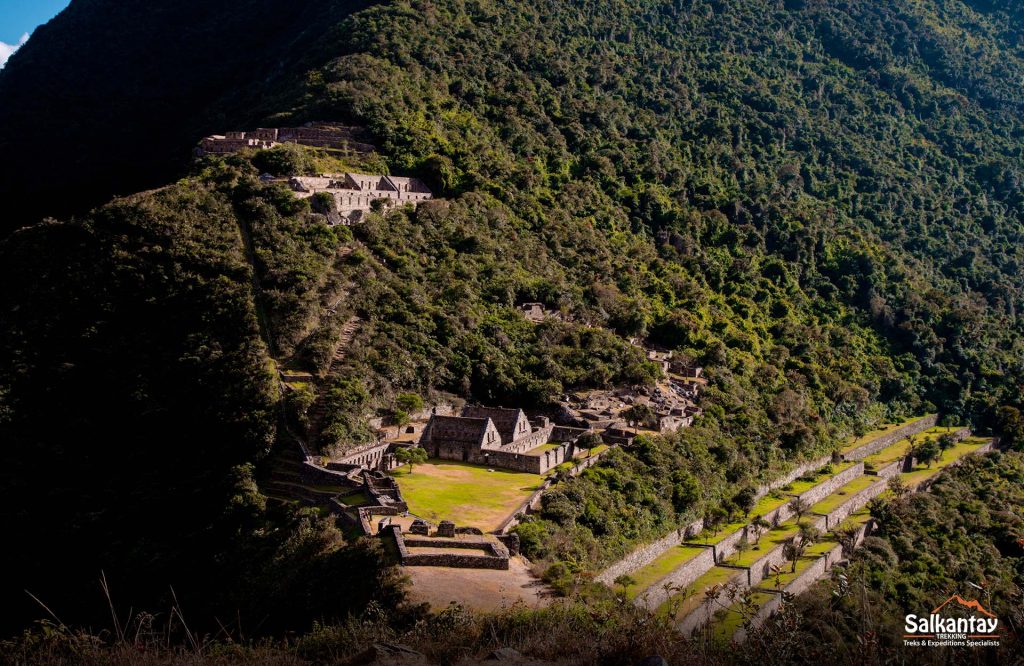 Vista panorâmica do sítio inca de Choquequirao.