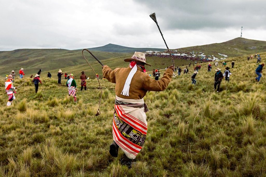 Guerreiro quehueño na batalha de Chiaraje - (giannibulacio/instagram)