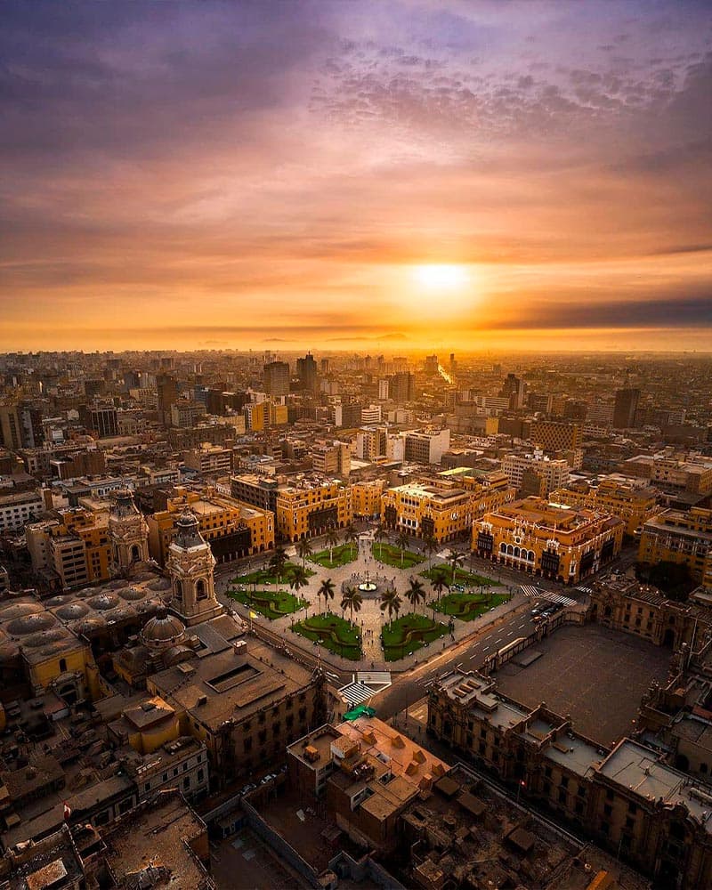 Pôr do sol no Lima @peru