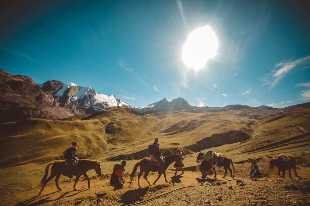 Visita à Montanha das Cores a cavalo