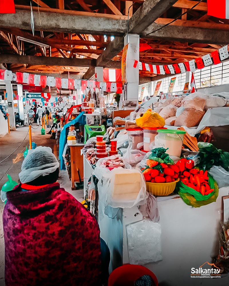 El mercado de San Blas - Productos andinos