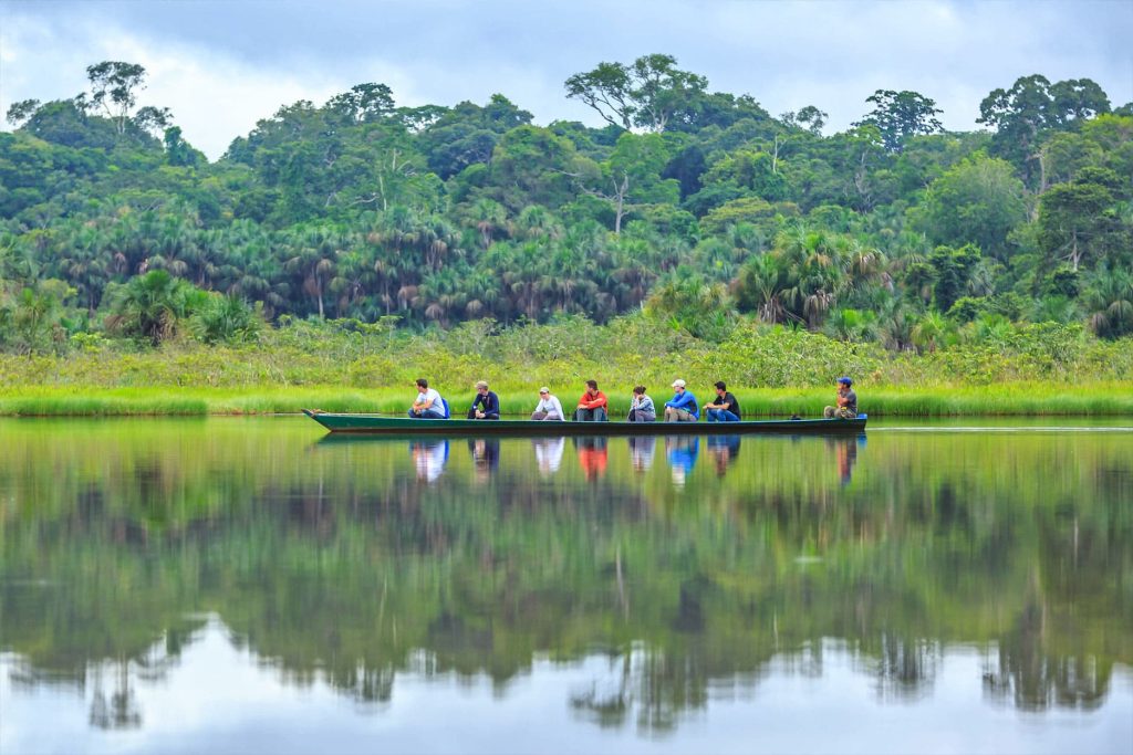 Actividades de navegação no rio Tambopata