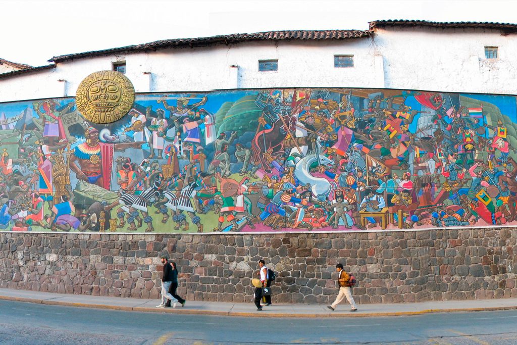 Mural da história de Cusco