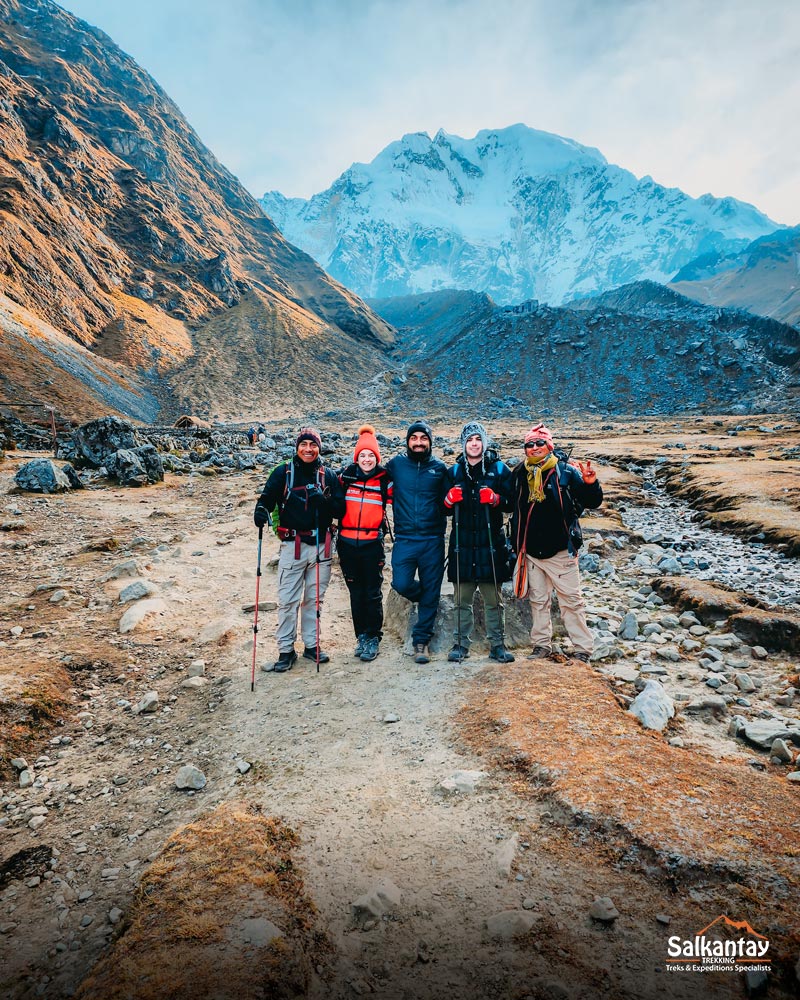 caminhada até à montanha salkantay