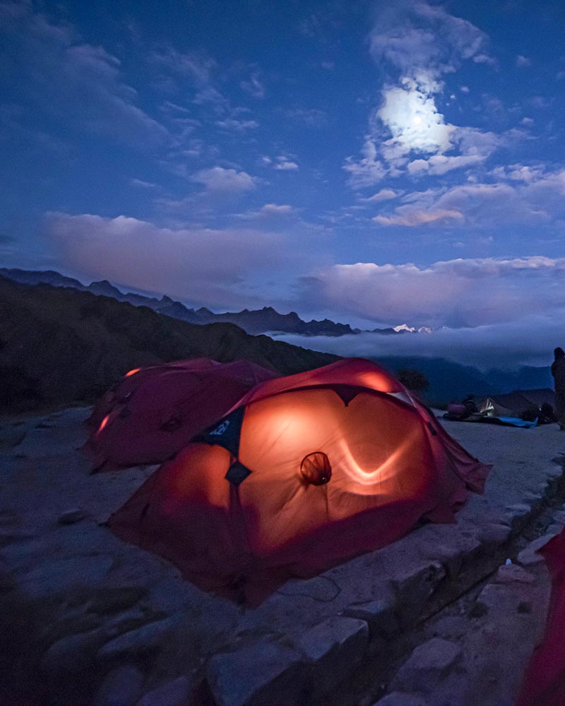 Os melhores acampamentos na trilha da Trilha Inca para Machu Picchu